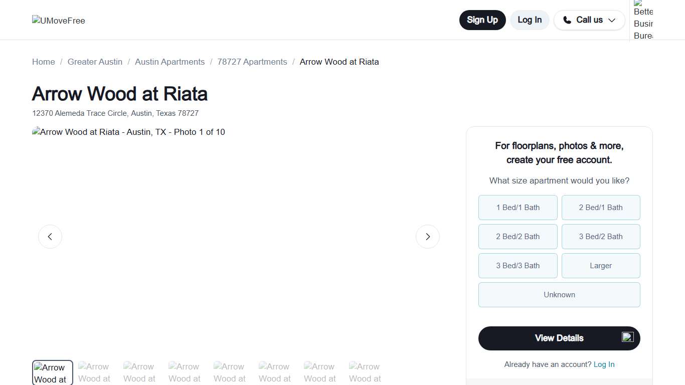 Arrow Wood at Riata Austin - $1743+ for 1 & 2 Bed Apts